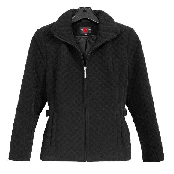 Women's Gallery Side-Tab Quilted Jacket  Black PS - Picture 2 of 7